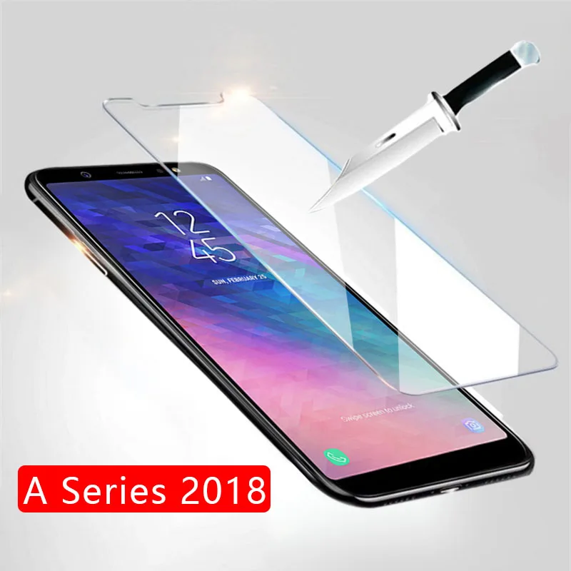 Защитное стекло для Samsung A9 A8 A7 A6 Plus A5 закаленное защиты экрана защитная пленка Galaxy