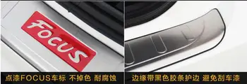 

12-15-17 for ford new focus rear guard stainless steel trunk door pedal trim accessories