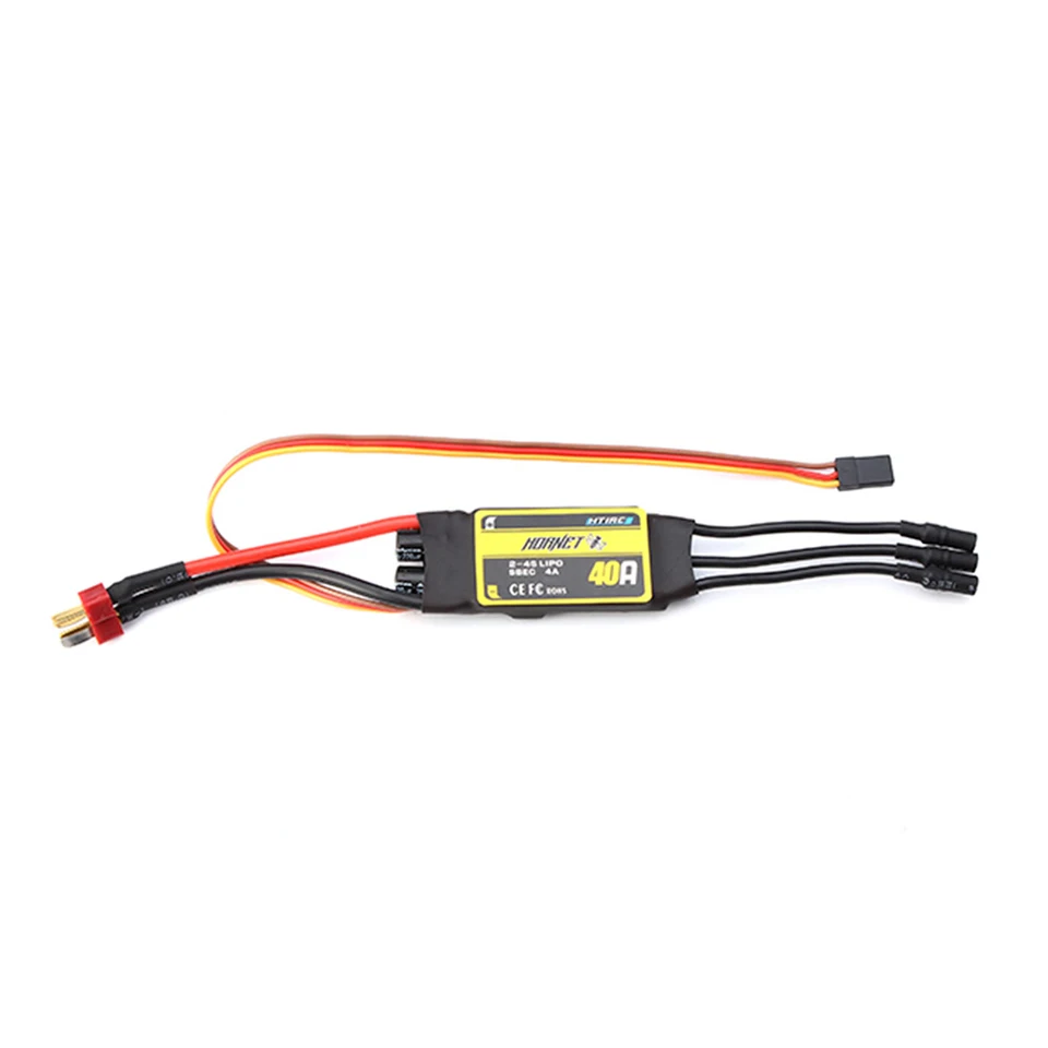 HTIRC Hornet 40A ESC BEC 5V 4A бесщеточный электронный регулятор скорости для EPO самолет с неподвижным крылом 50 EDF хватать руками самолет