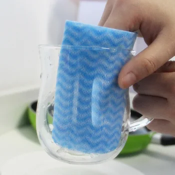

80pcs/bag Non-woven Fabric Kitchen Disposable Cleaning Cloth Multi-purpose Removable Dish Cloth Scouring Pad Kitchen Cleaning-30
