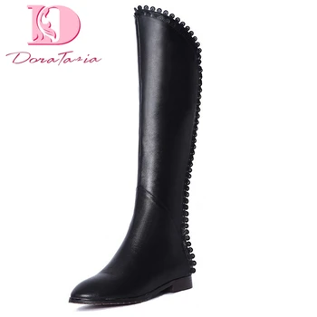 

Doratasia 2020 dropship top quality Big Size 48 Woman Shoes winter warm plush riding Boots Women knee high Boots Female Shoes