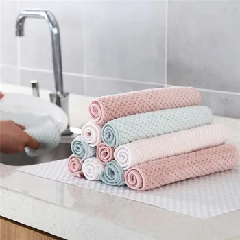 

Kitchen Dishwashing Cloth 10pcs Non-Stick Oil-Absorbent Cleaning Brush Bowl Cloth Household Kitchen Cleaning Cloth