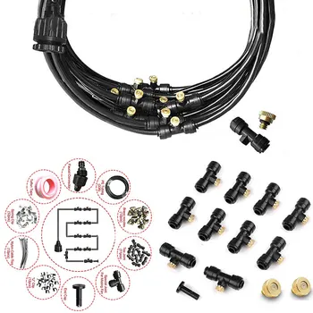 

1 Set Sprinkler Misting Nozzles Kit Irrigation Tool Garden Accessories Patio Misting System Brass Nozzle Water Spray Fog Nozzles