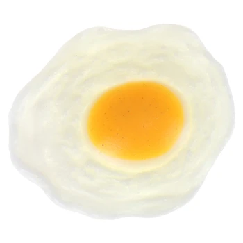 

NEW Sticky Rubber Egg Squeeze Kitchen Food Toy Pretend Play Realistic Soft Fake Omelet Cooking Gag Joke Toy