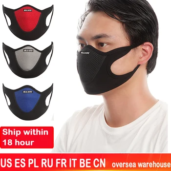 

Black Mouth Mask Anti Dust Mask Activated Carbon Windproof Bacteria Proof Flu Reusable Face Masks PM2.5 Anti Pollution