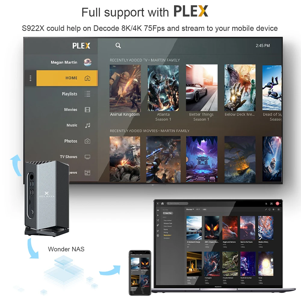 2019 New Gaming TV Box Android 9.0 Amlogic S922X A95X MAX PLUS Smart TV BOX 4GB 64GB Dual mimo Wifi