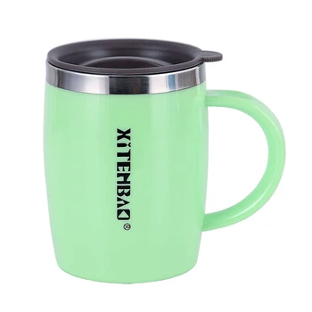 

Creative Cute Dog Mug Kids Thermo Stainless Steel Travel Couple Mug Metal Personalized Taza Mezcladora Kitchen Dining Bar KK60MK