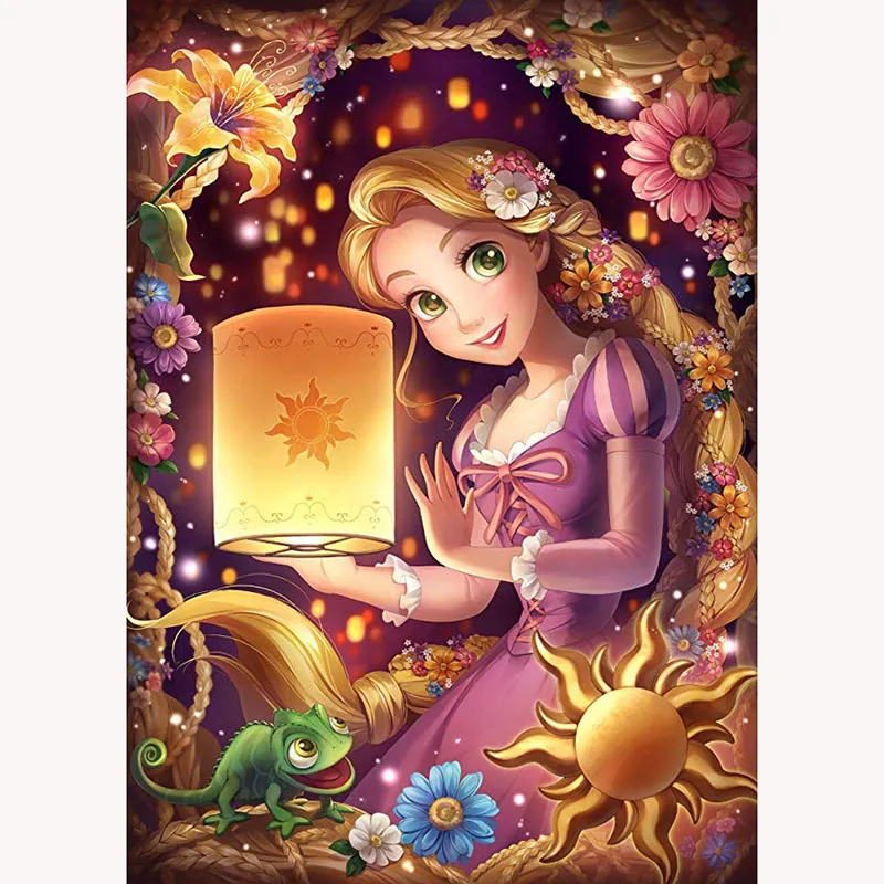 5D квадратная полная алмазная живопись мультфильм принцесса мозаика ручная вышивка крестиком круглая Рождественская Алмазная вышивка Декор