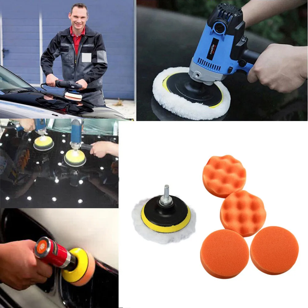 

Universal Sponges Waves Plate Compound Car Polishing Tools Drill Adapter Polish Sponge Set Waxing Buffing Pad 2019