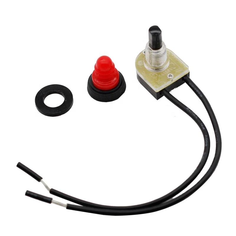

Push Button Switch Waterproof normally ON Light 18AWG Wired Switches 12V DC for Motorcycle/Car