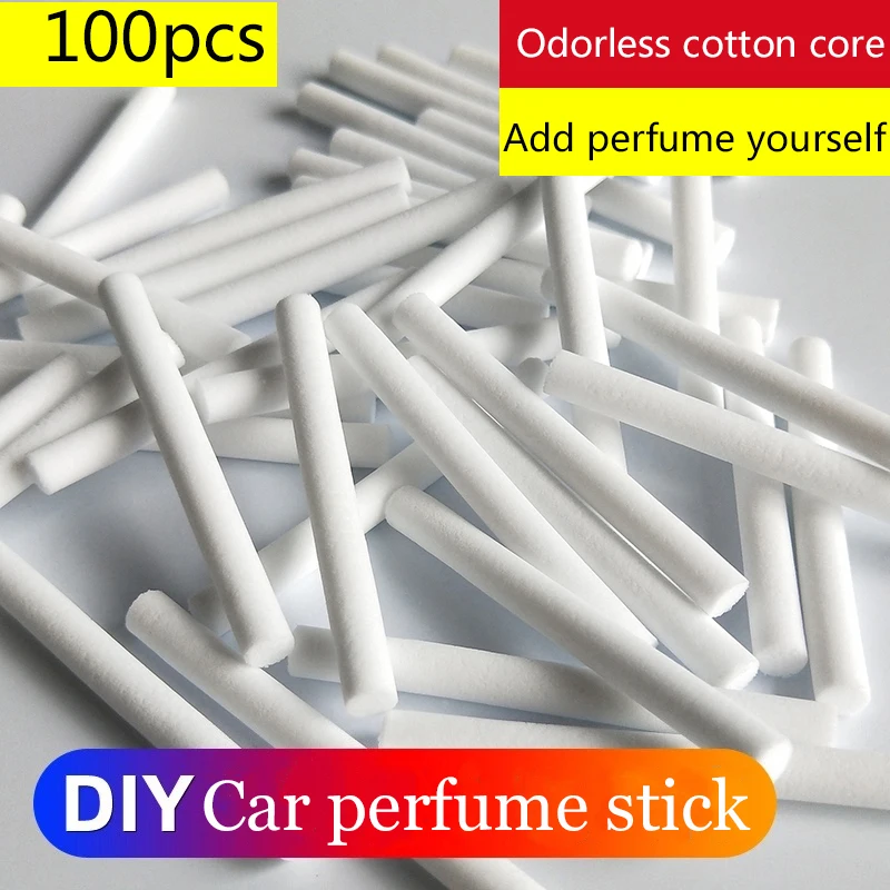 Car Air Outlet Non-scented Replacement Cotton Core Swab Air Freshener Aroma Oil Diffuser 7*70mm