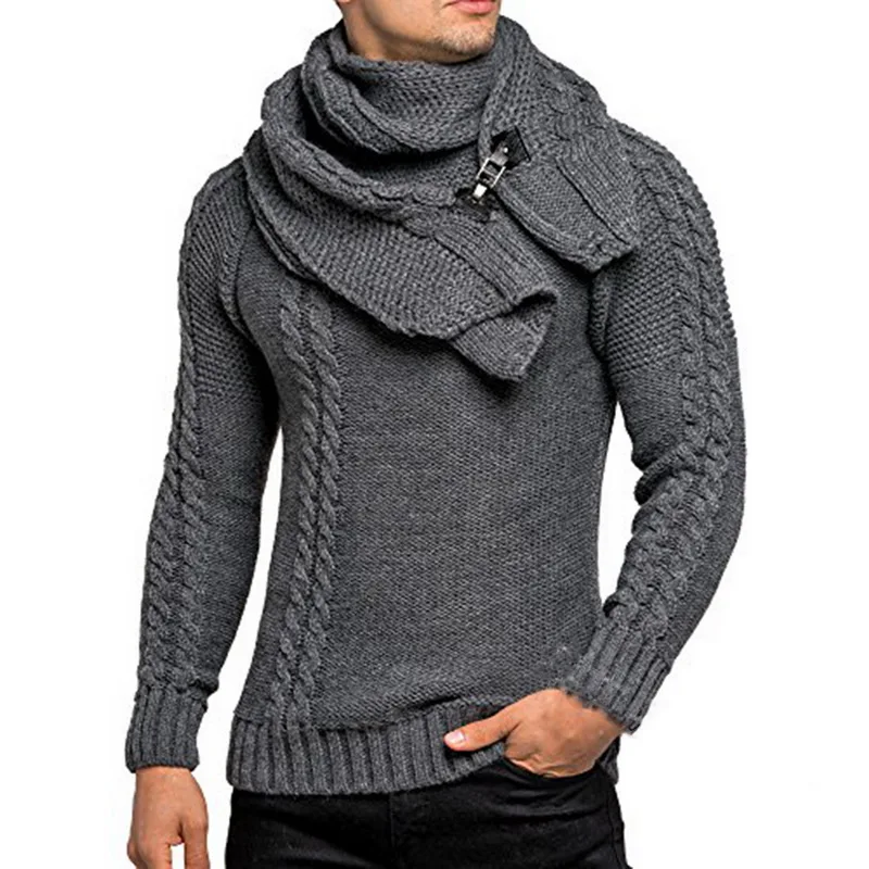 MJartoria кардиган свитер пальто мужской осенне-зимний модный однотонный свитер Повседневный теплый вязаный тонкий свитер мужские пальто