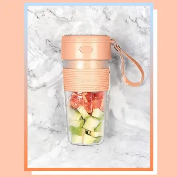 

Portable Juicer Electric USB Rechargeable Smoothie Machine Mixer Mini Juice Cup Maker Food Processor Fruit 300ml
