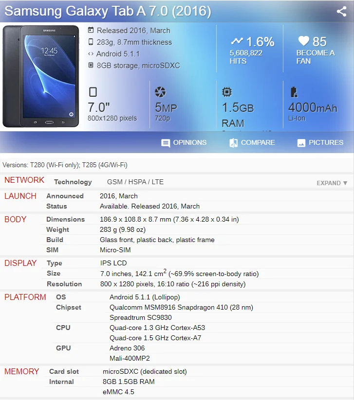 Ｚ   A 7.0 2016 SM-T280 SM-T285 360 ȸ ĵ º ø Ŀ ̽,  A6 7.0 ġ T280 ݴ ī