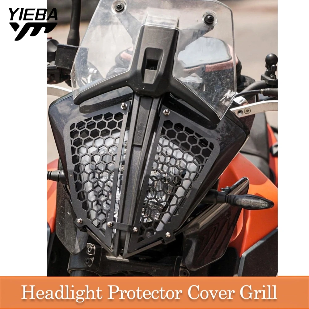 Motor Headlight Guard For 390 Adventure 2019 2020 2021 Head light Front Headlamp Grille Cover Protector | Автомобили и мотоциклы