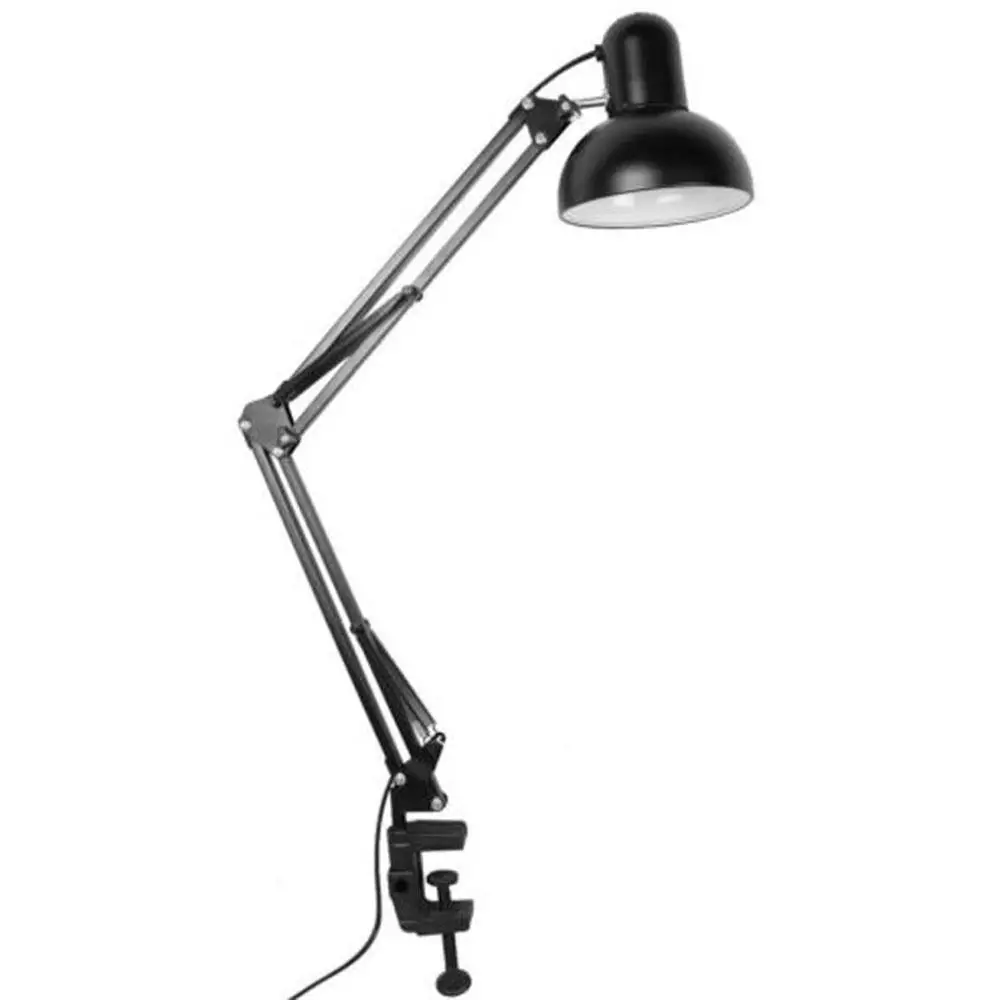 Material de Escritório Luzes Braçadeira Lâmpada Mesa Flexível Braço Oscilante E27 Led 11 Luminária de mesa