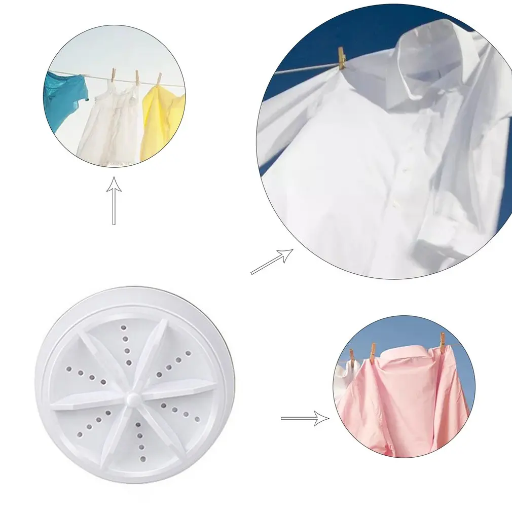 Ultrasonic Turbine Cleaning Machine Portable Folding Mini Turbine Laundry Washing Machine Household USB Washing
