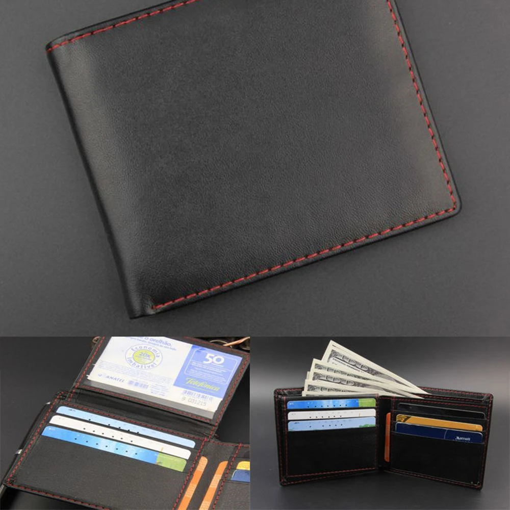 Cheap Purse Clutch Wallet Bifold Credit-Card-Holder Slim Black Mens Leather Hot ID Dollar Cash Lnwy3BVw335