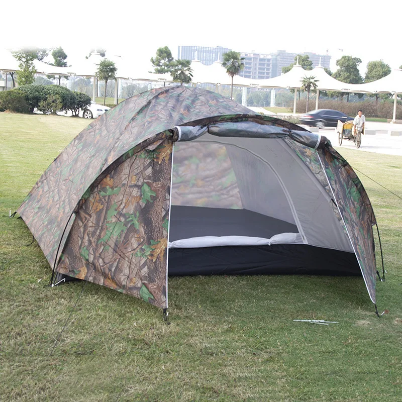  Manufacturers Direct Selling Double Layer Camouflage Tent Manual to Build One-bedroom Tent Outdoor  - 4000214064425