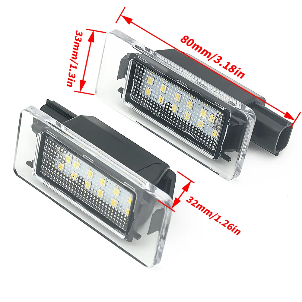 2 Pezzi Auto Numero Di Licenza Led Luce Targa Per Renault Megane 2 Clio Laguna 2 Megane 3 Twingo Maestro Vel Satis Oem #8200480127