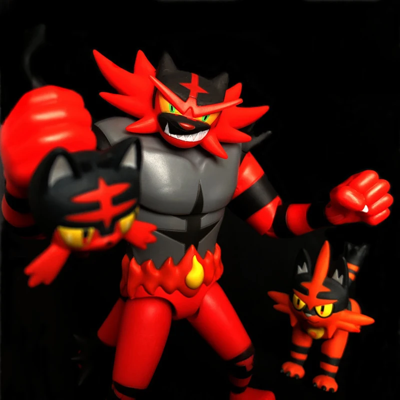 TAKARA TOMY POKEMON Litten Torracat Incineroar, экшн-фигурка, коллекция игрушек, мультфильм, Покемон, фигурка, игрушки, подарки для детей