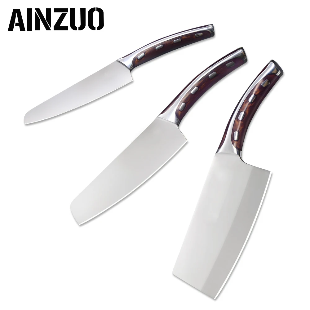 AINZUO 4cr14mov нож из нержавеющей стали мясник измельчитель 5 дюймов 6 7 режущий шеф