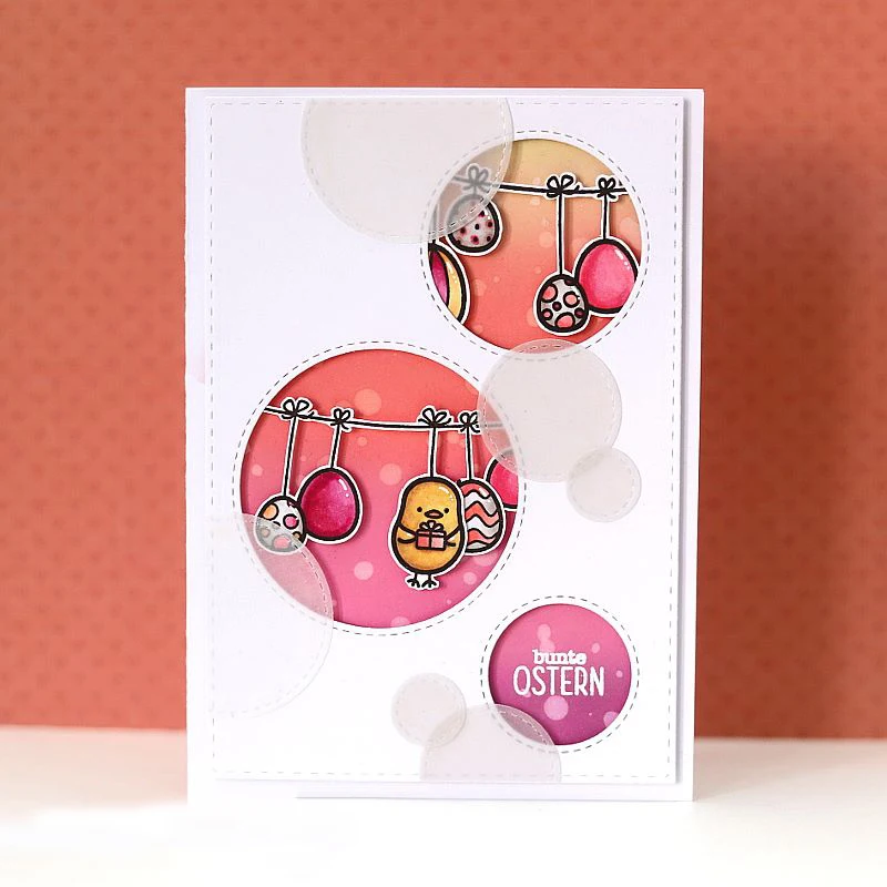 

JC Metal Cutting Dies and Stamps Chick Egg Happy Easter for Scrapbooking Craft Dies Cut Stencil Card Making Album Sheet Decor