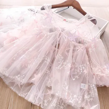 

2020 Summer Girls Hooded Five-Pointed Star Sun-Protective Jacket Children's Clothing Wholesale