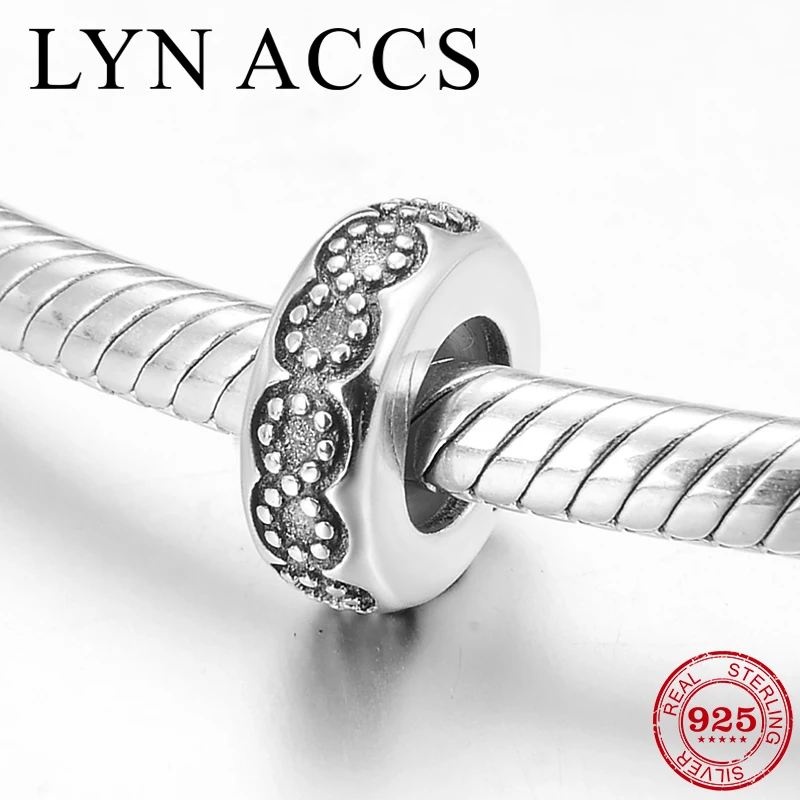 

100% Real 925 Sterling Silver Infinite symbol Fine Stopper Spacer Beads fits Original Pandora Charm Bracelets Jewelry Making
