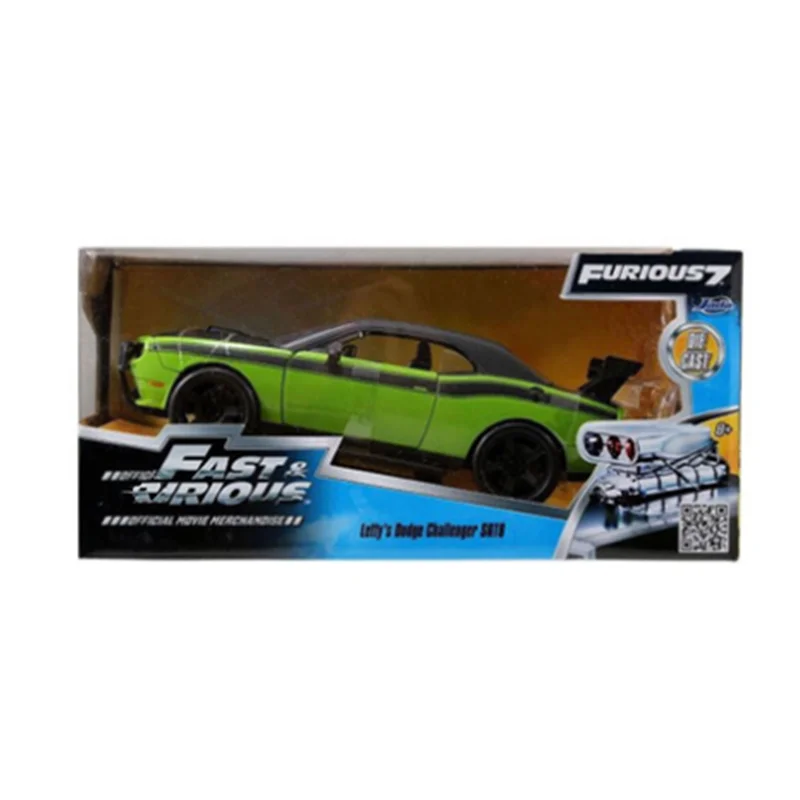 Коллекция 1:24 Масштаб 21 см FAST& F7 Letty's Challenger внедорожная модель дорожного транспортного средства Литой Сплав уличная гоночная модель автомобиля дисплей