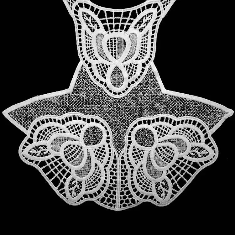 Emboidery воротник для шеи diy поддельные съемные воротники водорастворимые Женская бутоньерка трехмерные кружевные аксессуары