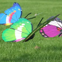 Искусственный декор в виде бабочек садовый Двор Газон патио наружные художественные украшения случайный цвет 72XF