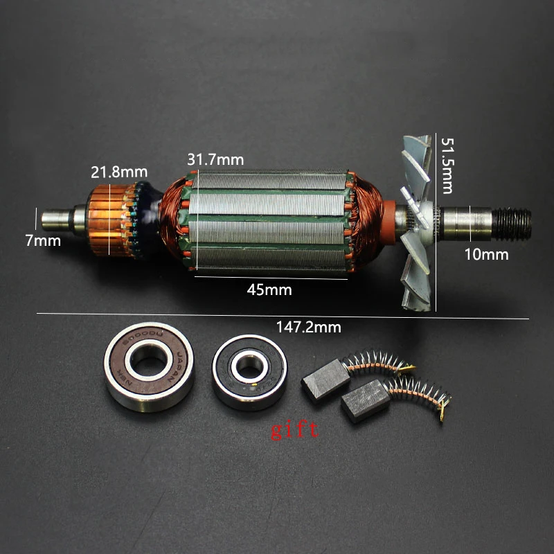 AC220-230V Замена якоря роторный якорь для Makita 1900 N1900B рубанок ротор DCA M1B-FF-82X1 Запчасти