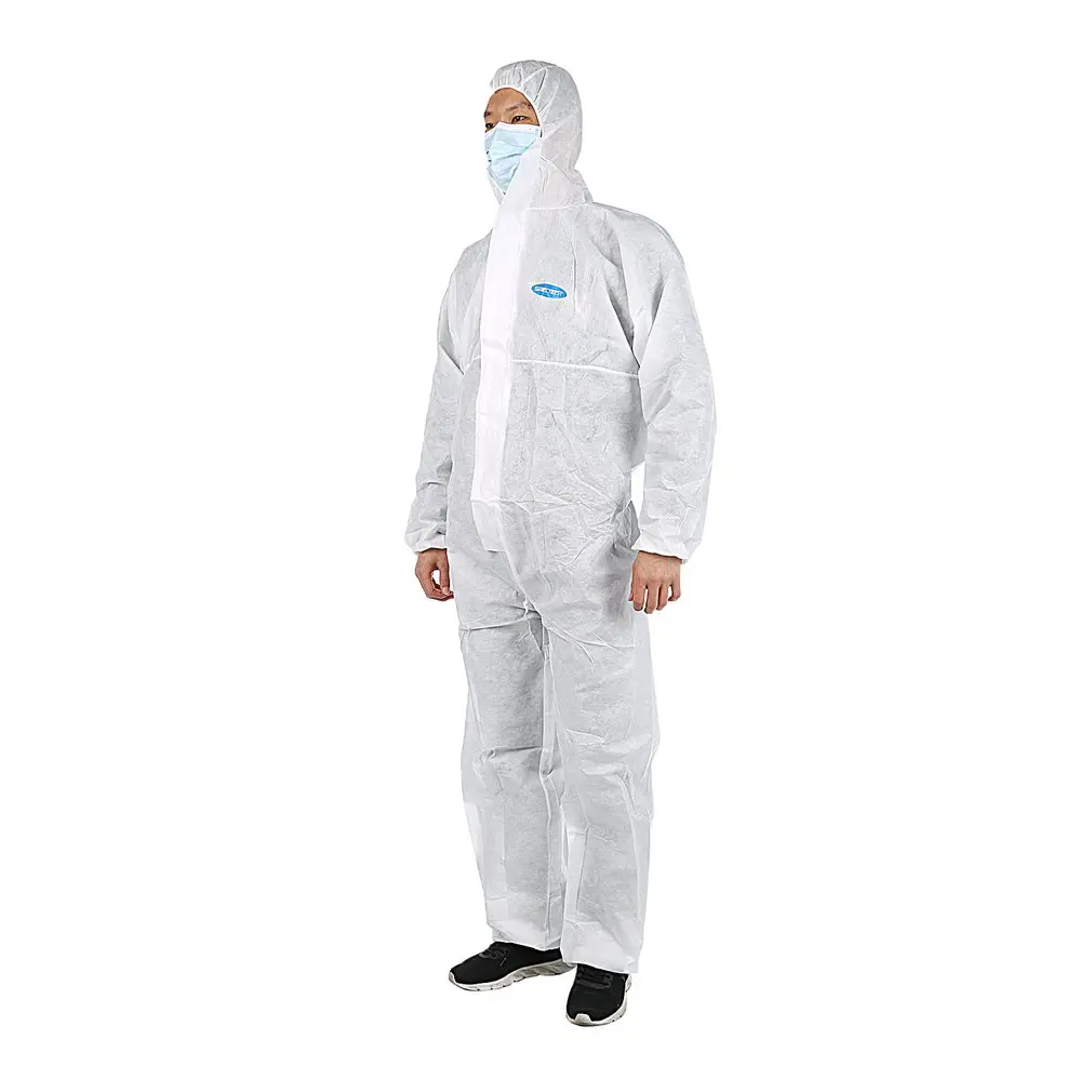 

Isolation clothing protection against particles liquid spray Elastic design heat-seal protective clothing 1 PCS