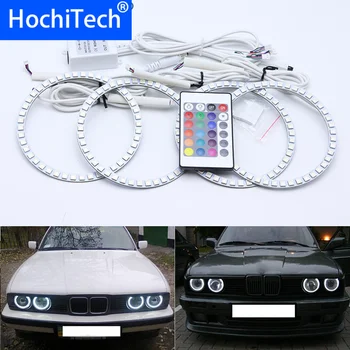 

For BMW E30 E32 E34 Multi-color Led Angel Eyes Kit RGB Halo Rings Daytime Running Light DRL