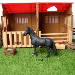 Realistic Wild Horse Figurines - Detailed Miniature Mare and Stallion Toy Cake Topper (Horse NO.18)