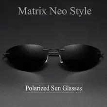 2021 die Matrix Agent Smith Stil Polarisierte Sonnenbrille Nieten Männer Fahren titanium Neo Stil polygon Sonnenbrille für Männer