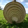 No Holes Durable Handmade Round Bamboo Weaving Sieve Snack Food Bread Picnic Vegetable  Tea Dishes Basket Storage Organizer 3