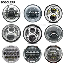 7 дюймов круглые светодиодные фары неограниченный Rubicon uaz4x4 Land Rover Hummer Suzuki Samurai Nissan ToyotaFJ Mazda Miata Ford F150