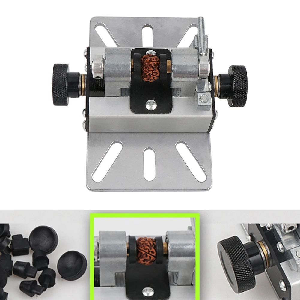 

Aluminum Alloy Punch Bracket DIY Multifunctional Craft Lathe Silver Beads Machine Mini Woodworking Drill Hole Polisher Durable