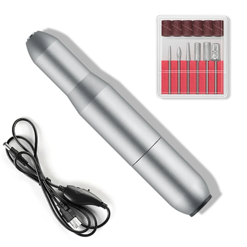 

Usb Portable Electric Nail Drill Compact Efile Electrical Professional Nail File Kit For Acrylic Gel Nails Manicure Pedic