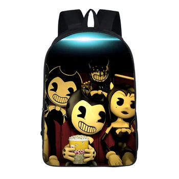 

2020 New Style Children Backpack Bendy and the Ink Machine Backpack School Bags for Boys and Girl Schoolbag Mochila Infantil