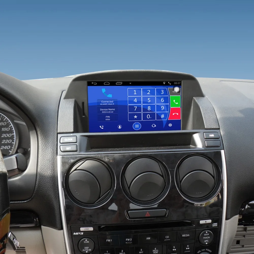 Автомобильный GPS навигатор с емкостным сенсорным экраном 8 дюймов для Mazda 6 M6 2002 2008