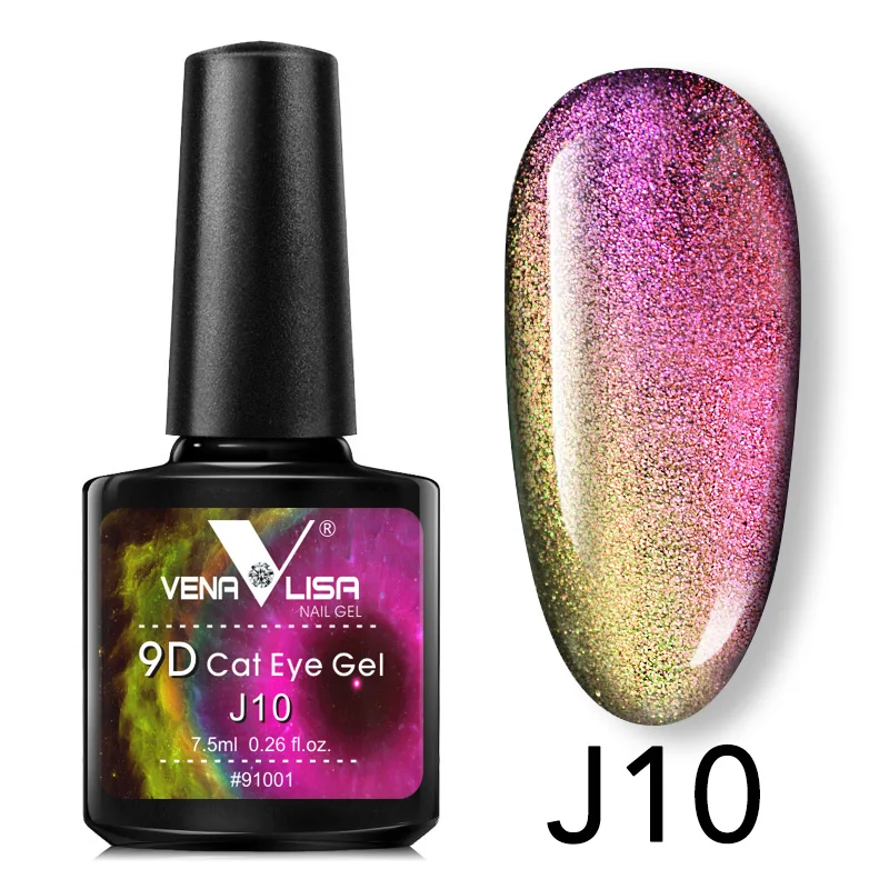 J10 9D cat eye gel Canni Новое поступление 9D гель Лаки солнцезащитные очки "кошачий глаз" Волшебный хамелеон лак для ногтей искусство маникюра Galaxy Звездное Магнитный разноцветный Гель-лак - Цвет: J10 9D cat eye gel