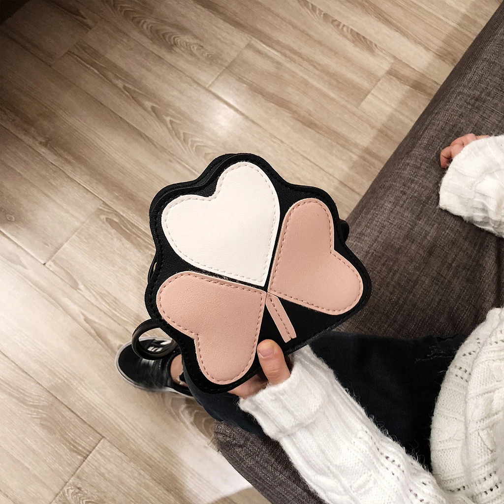 2019 Girl Backpacks Coin Purse Handbag Children Wallet Small Kids Shoulder Handbag Crossbody Purse Money Baby Heart Bags 823