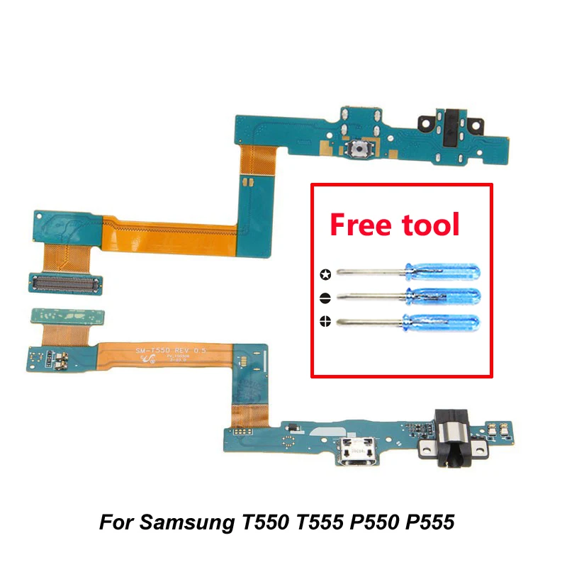 Зарядный гибкий кабель для samsung T550 T555 P550 P555 разъем наушников микрофон usb-порт