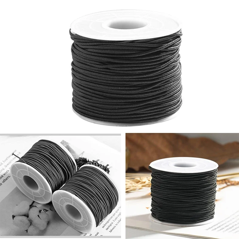 Leather Line Waxed Cord Cotton Thread String Strap Necklace Rope for Jewelry Making DIY Bracelet Supplies Black | Украшения и