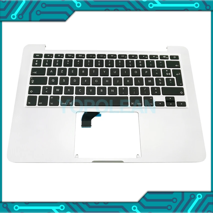 Оригинальная Французская клавиатура AZERTY Top Case Palmrest для MacBook Pro Retina 13 &quotA1502 Topcase 2015