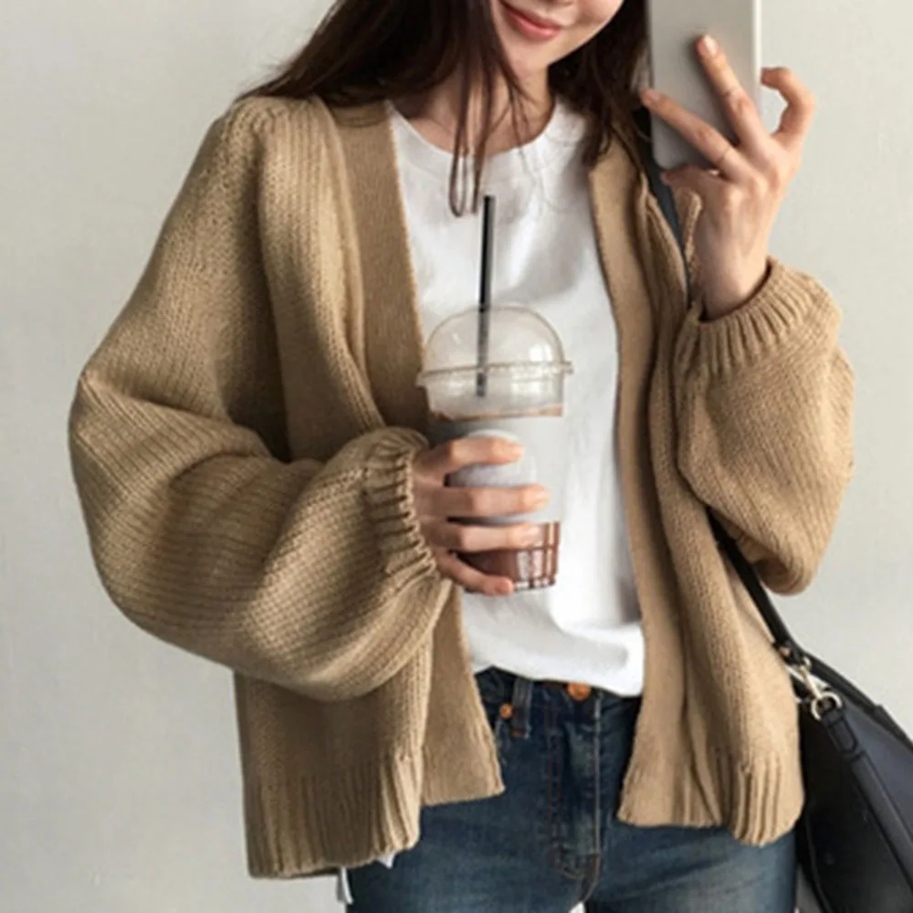 Fashion Knitwear Knitted Cardigan Margittes Knitted Cardigan brown casual look 