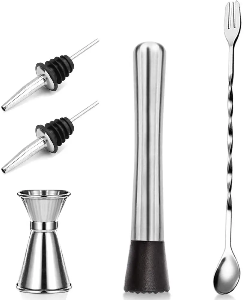 Premium Stainless Steel Cocktail Stirring & Mixing Tool Kit